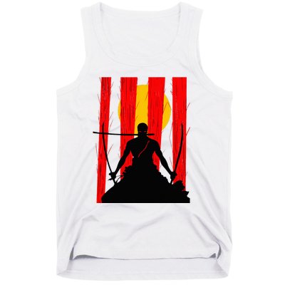 Japanese Retro Art Zoro Anime Tank Top