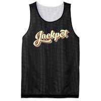 Jackpot Retro Art Baseball Font Vintage Mesh Reversible Basketball Jersey Tank