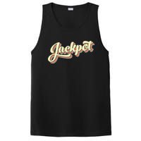 Jackpot Retro Art Baseball Font Vintage PosiCharge Competitor Tank