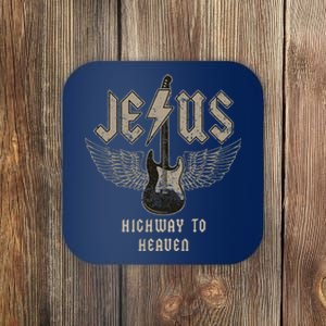 Jesus Rock And Roll Christian Music Worship Bible Verse Coaster