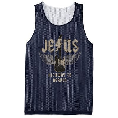 Jesus Rock And Roll Christian Music Worship Bible Verse Mesh Reversible Basketball Jersey Tank