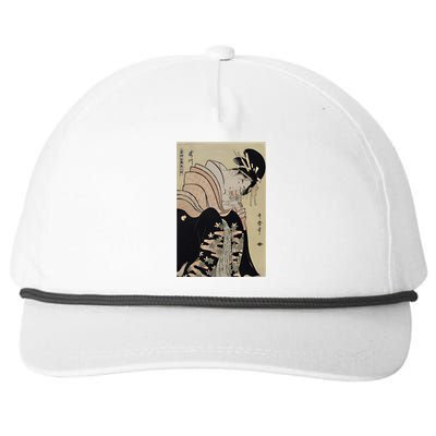 Japanese Retro Artwork Takigawa From The Teagifthouse Art Cool Gift Snapback Five-Panel Rope Hat