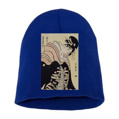 Japanese Retro Artwork Takigawa From The Teagifthouse Art Cool Gift Short Acrylic Beanie