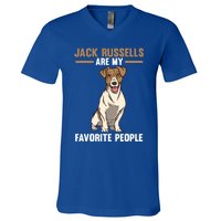 Jack Russells Are My Favorite Peoples Gift V-Neck T-Shirt