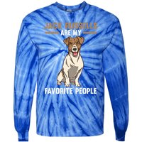 Jack Russells Are My Favorite Peoples Gift Tie-Dye Long Sleeve Shirt