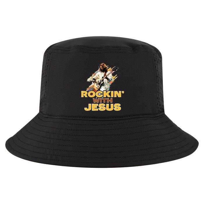 Jesus Rock And Roll Jesus Is King Meme Cool Comfort Performance Bucket Hat
