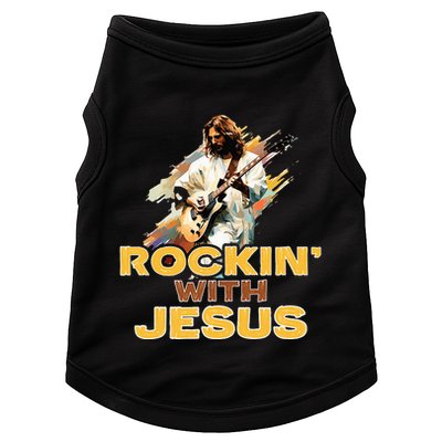 Jesus Rock And Roll Jesus Is King Meme Doggie Tank