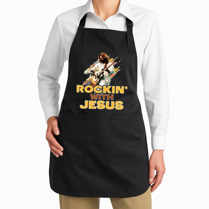 Jesus Rock And Roll Jesus Is King Meme Apron