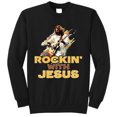 Jesus Rock And Roll Jesus Is King Meme Sweatshirt