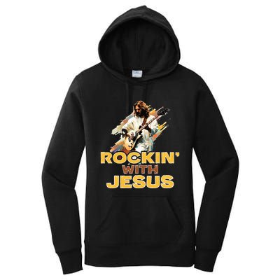 Jesus Rock And Roll Jesus Is King Meme Women's Pullover Hoodie