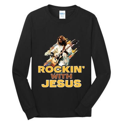 Jesus Rock And Roll Jesus Is King Meme Tall Long Sleeve T-Shirt