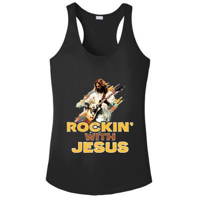Jesus Rock And Roll Jesus Is King Meme Ladies PosiCharge Competitor Racerback Tank