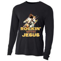 Jesus Rock And Roll Jesus Is King Meme Cooling Performance Long Sleeve Crew