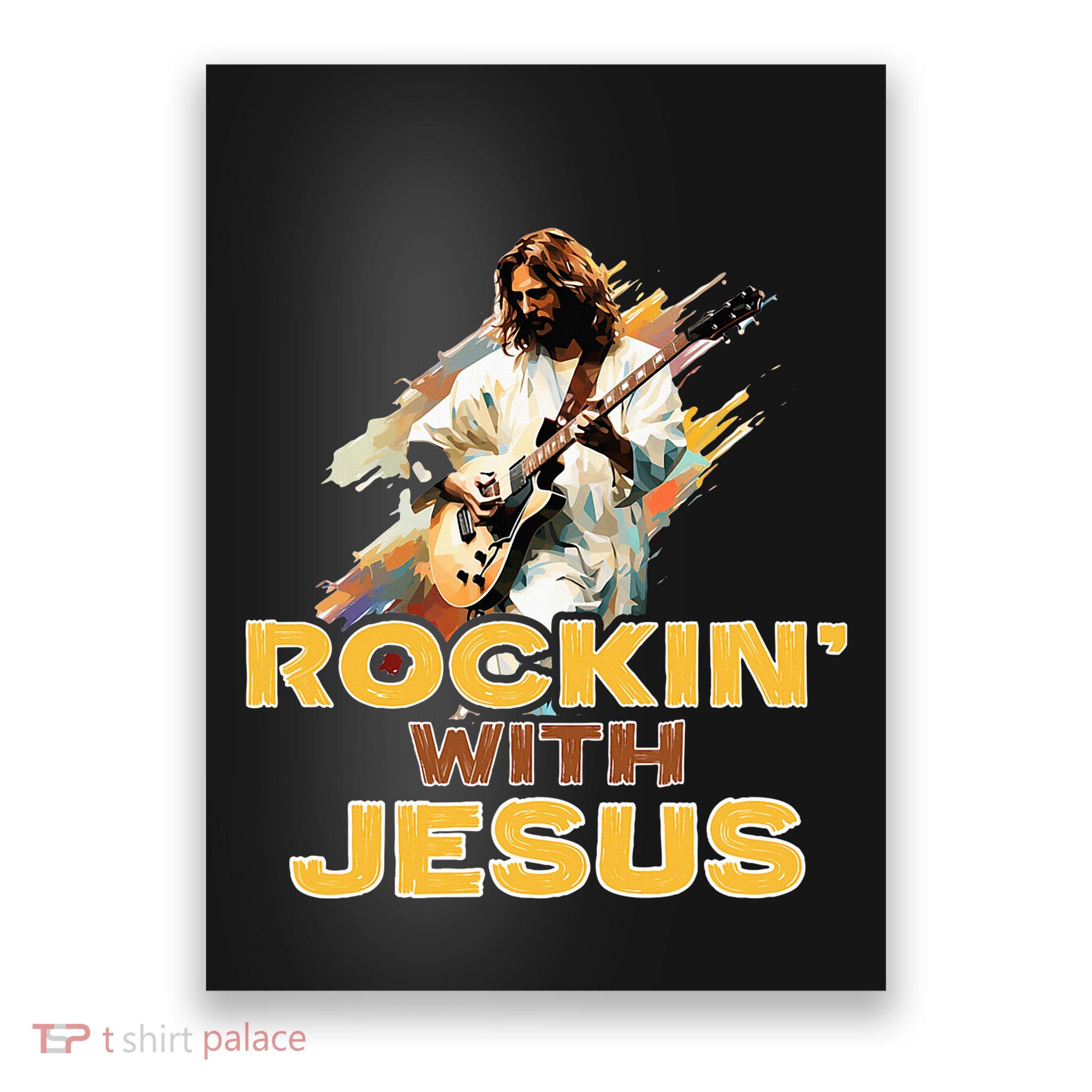 Jesus Rock And Roll Jesus Is King Meme Poster