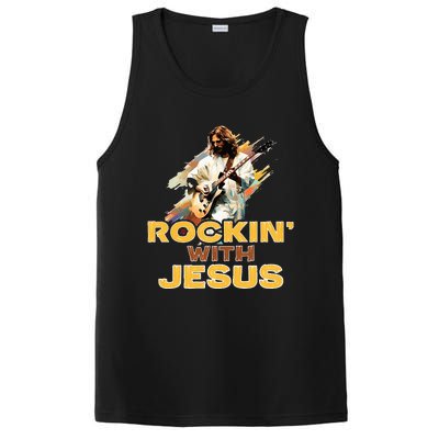 Jesus Rock And Roll Jesus Is King Meme PosiCharge Competitor Tank