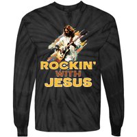 Jesus Rock And Roll Jesus Is King Meme Tie-Dye Long Sleeve Shirt