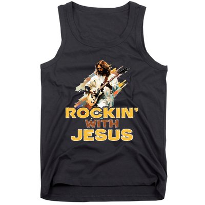 Jesus Rock And Roll Jesus Is King Meme Tank Top