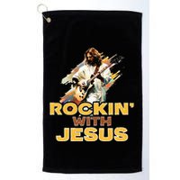 Jesus Rock And Roll Jesus Is King Meme Golf Towel