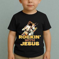 Jesus Rock And Roll Jesus Is King Meme Toddler T-Shirt