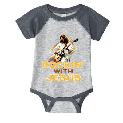 Jesus Rock And Roll Jesus Is King Meme Infant Baby Jersey Bodysuit
