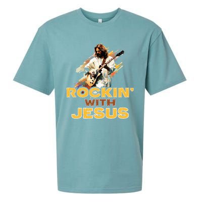 Jesus Rock And Roll Jesus Is King Meme Sueded Cloud Jersey T-Shirt