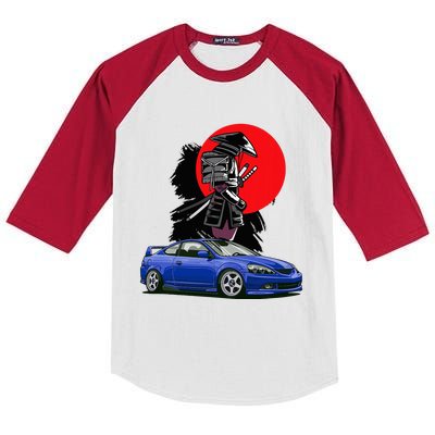 Jdm Rsx Auto Tuning Japan Samurai Sun Drift Kids Colorblock Raglan Jersey