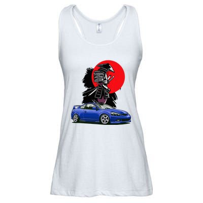 Jdm Rsx Auto Tuning Japan Samurai Sun Drift Ladies Essential Flowy Tank