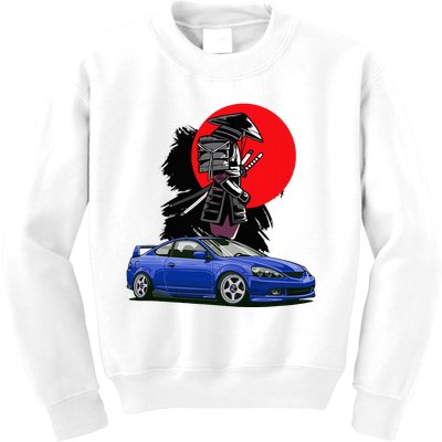 Jdm Rsx Auto Tuning Japan Samurai Sun Drift Kids Sweatshirt