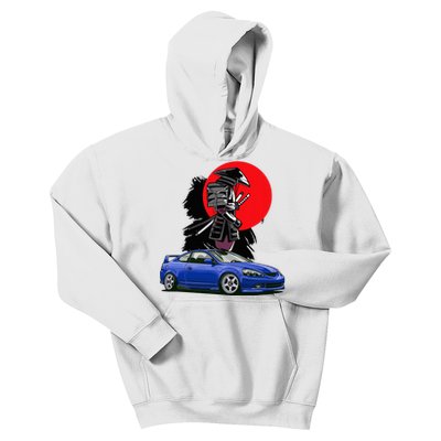 Jdm Rsx Auto Tuning Japan Samurai Sun Drift Kids Hoodie