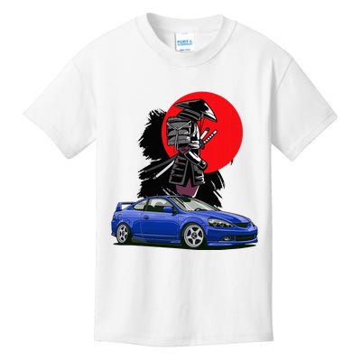 Jdm Rsx Auto Tuning Japan Samurai Sun Drift Kids T-Shirt