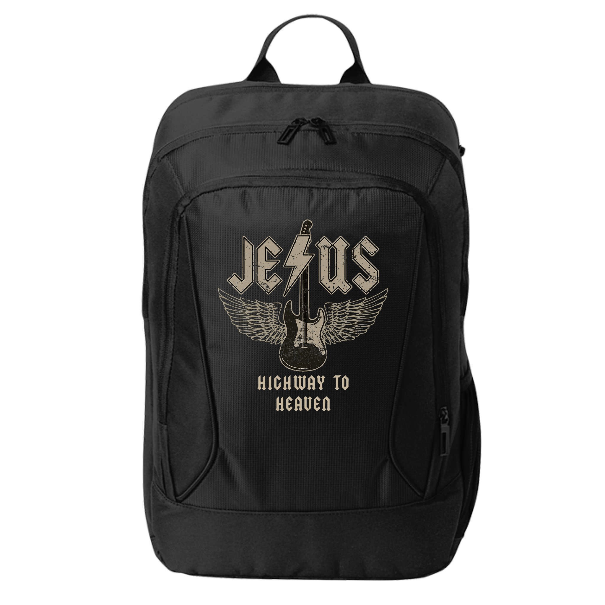Jesus Rock And Roll Christian Music Worship City Backpack