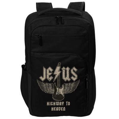 Jesus Rock And Roll Christian Music Worship Impact Tech Backpack
