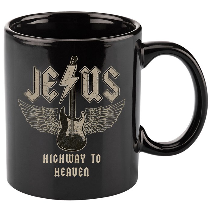 Jesus Rock And Roll Christian Music Worship 11oz C Handle Ceramic Mug