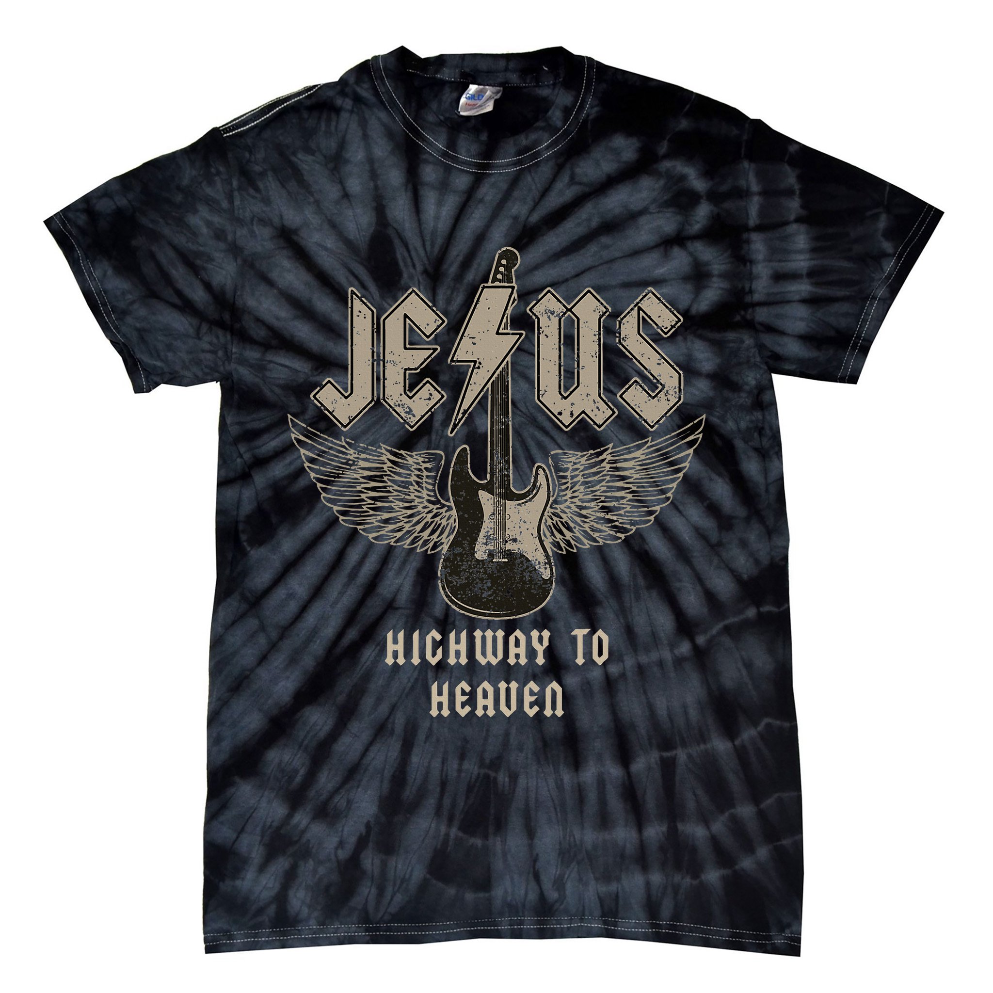Jesus Rock And Roll Christian Music Worship Tie-Dye T-Shirt