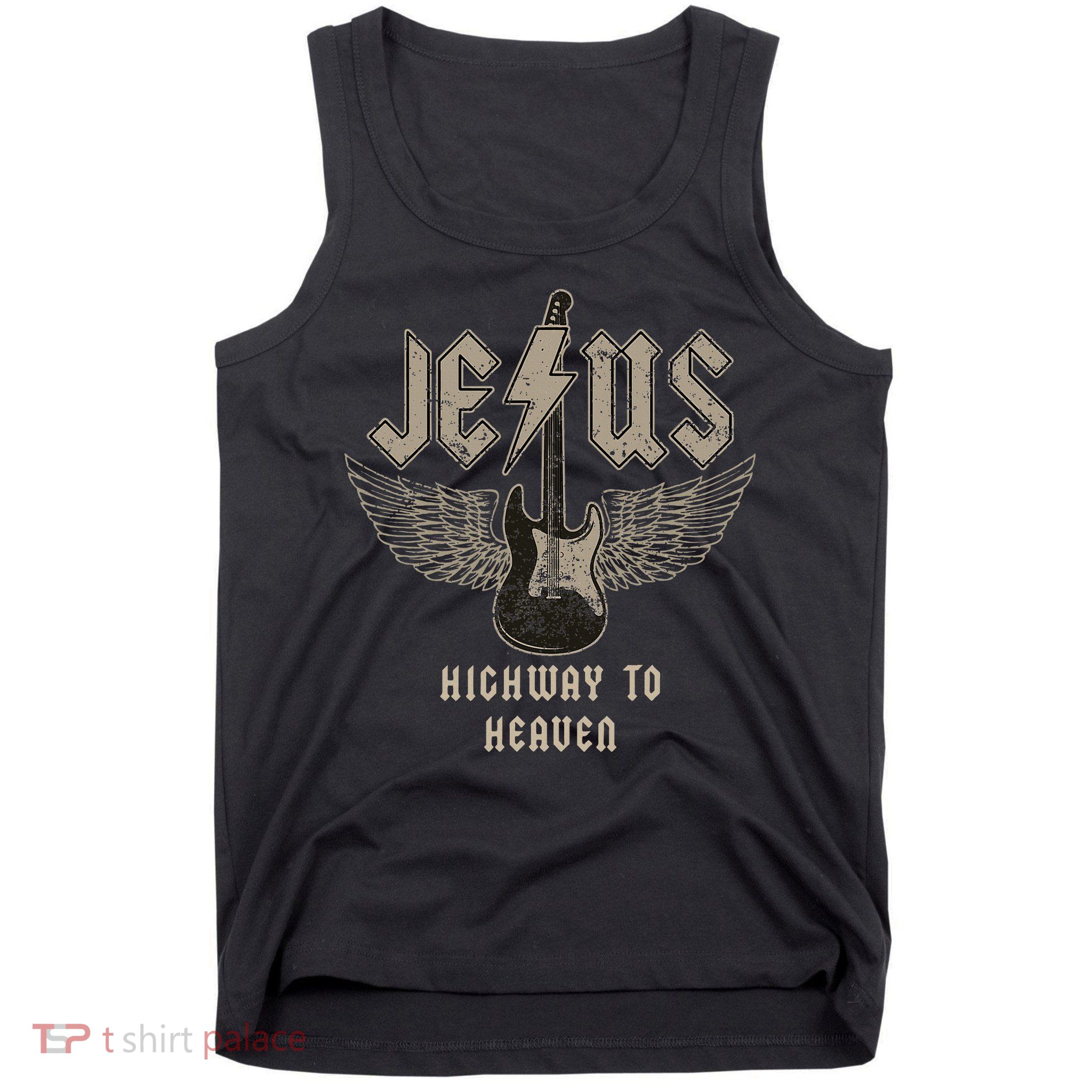Jesus Rock And Roll Christian Music Worship Tank Top