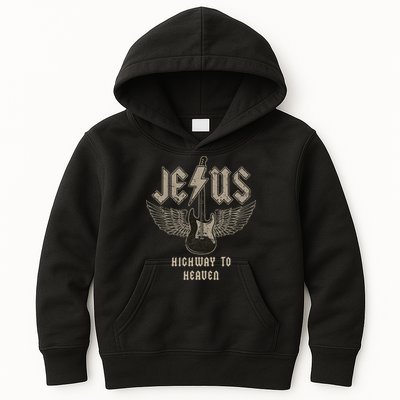 Jesus Rock And Roll Christian Music Worship Kids Hoodie
