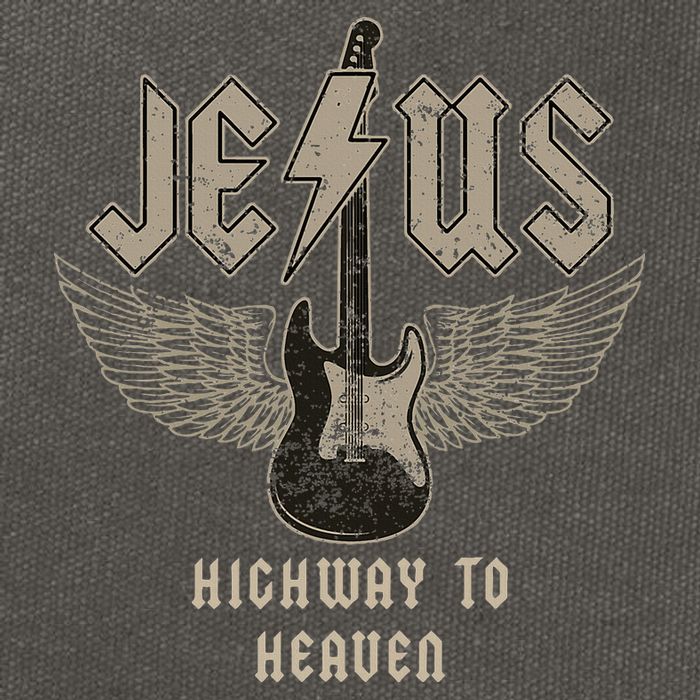 Jesus Rock And Roll Christian Music Worship Cotton Canvas Backpack