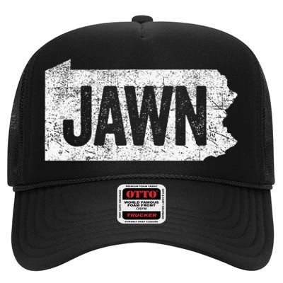 Jawn Retro Boy Girl Philadelphia Slang High Crown Mesh Back Trucker Hat