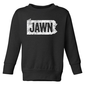 Jawn Retro Boy Girl Philadelphia Slang Toddler Sweatshirt