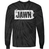 Jawn Retro Boy Girl Philadelphia Slang Tie-Dye Long Sleeve Shirt