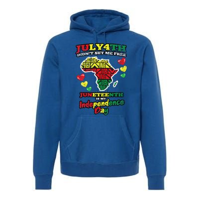 Juneteenth Retro Black History African American Premium Hoodie