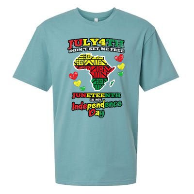 Juneteenth Retro Black History African American Sueded Cloud Jersey T-Shirt