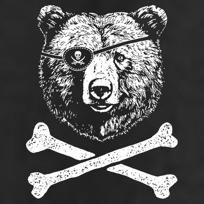 Jolly Roger Bear 7 Panel Mesh Trucker Snapback Hat