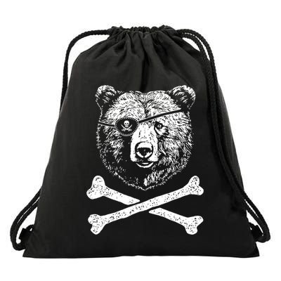 Jolly Roger Bear Drawstring Bag