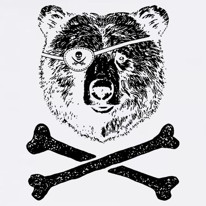 Jolly Roger Bear Apron