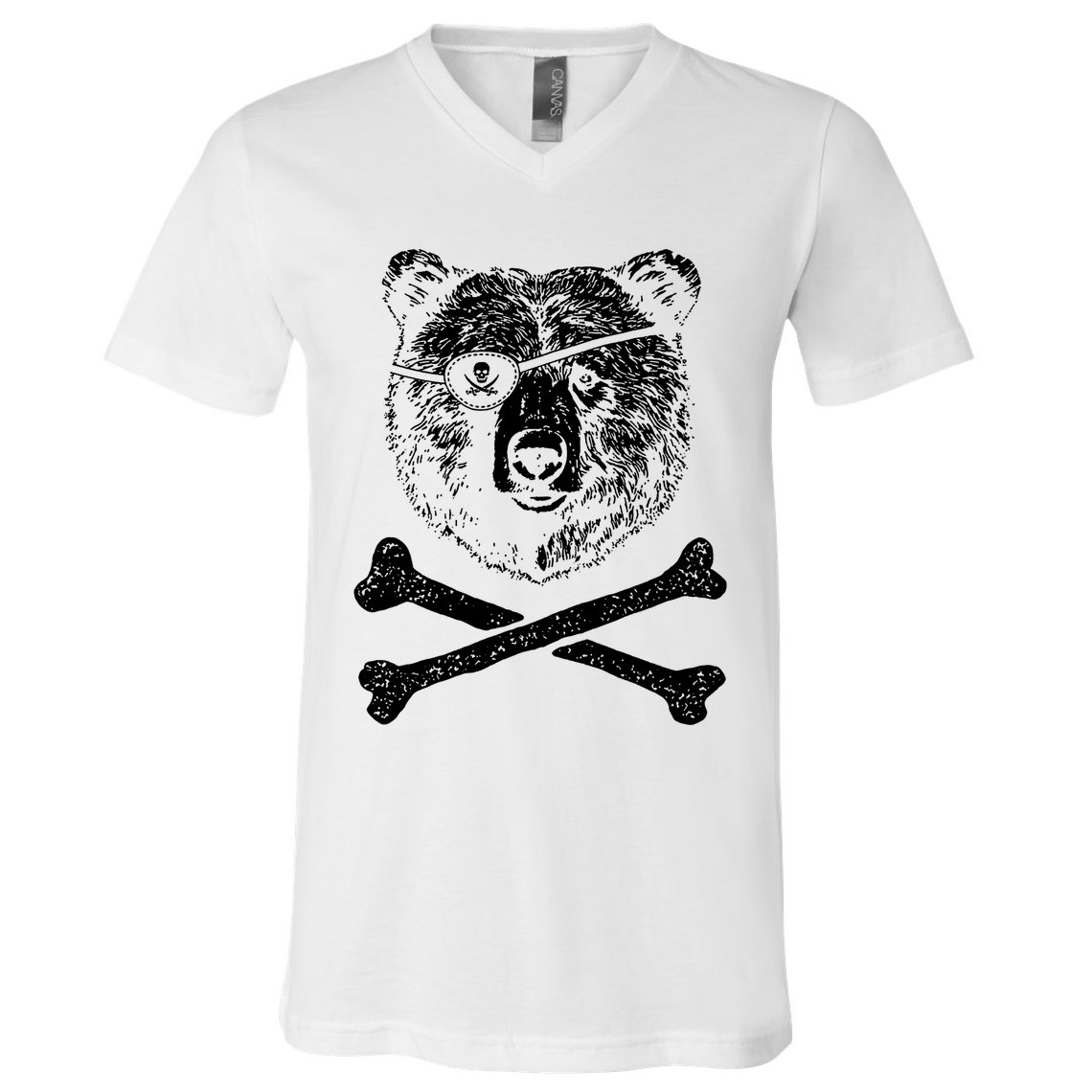 Jolly Roger Bear V-Neck T-Shirt