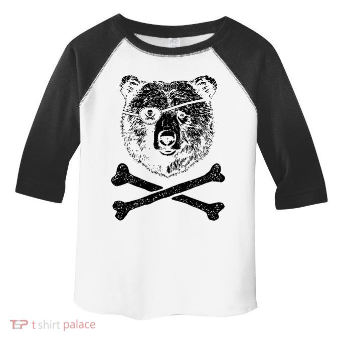 Jolly Roger Bear Toddler Fine Jersey T-Shirt