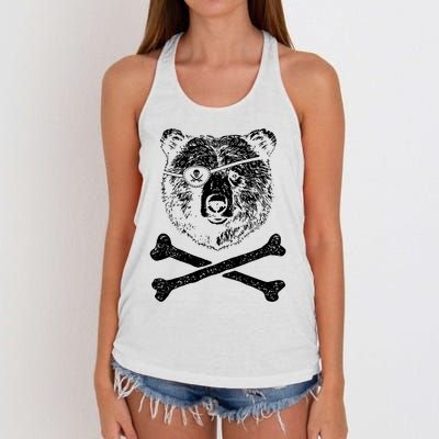 Jolly Roger Bear Women's Knotted Racerback Tank