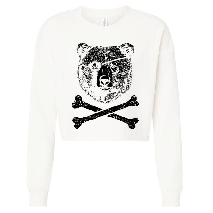 Jolly Roger Bear Cropped Pullover Crew