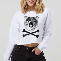 Jolly Roger Bear Cropped Pullover Crew